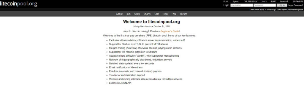 Сервис Litecoinpool