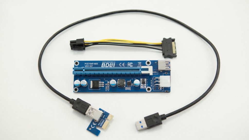 Райзер на кабелях USB 3.0