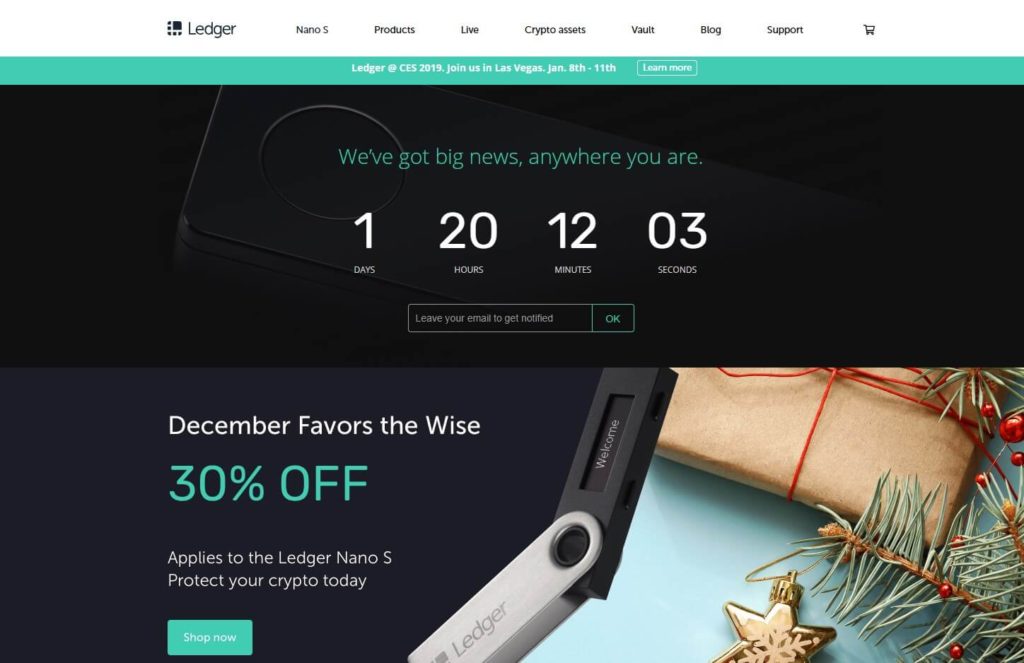 Официальный сайт Ledger Nano