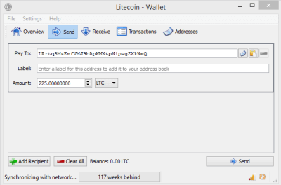 Программный Litecoin-кошелек