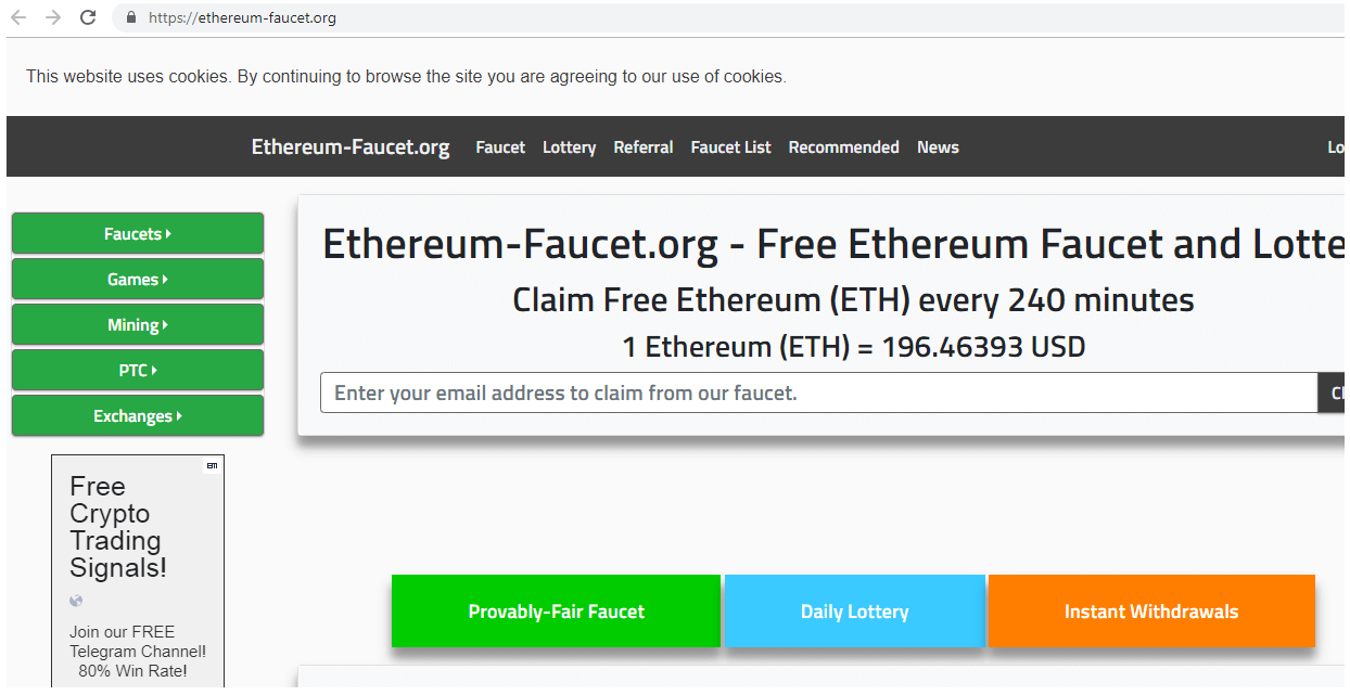 Free crypto faucet list falcoin cryptocurrency